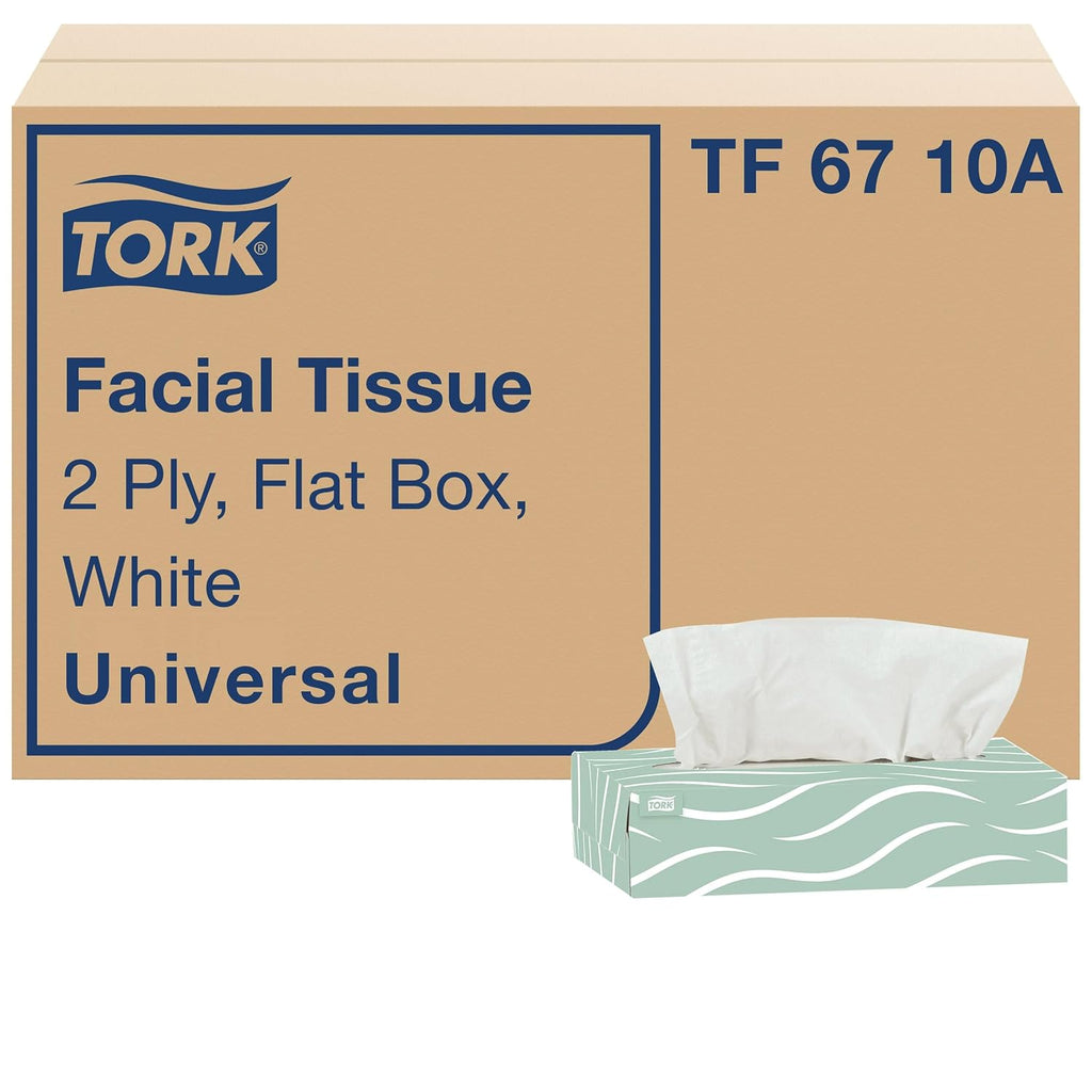 Tork Universal Facial Tissue Flat Box White, 2-ply, 30 x 100, TF6710A