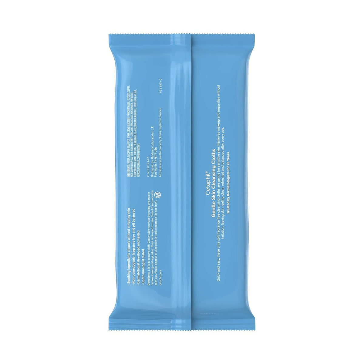 Cetaphil Cleansing Face & Body Wipes, Fragrance Free, 25ct, 3-Pack