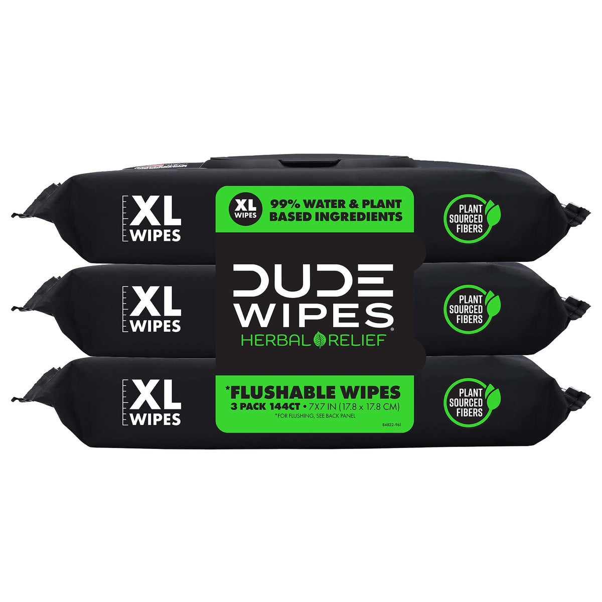 DUDE Wipes Shea BUTTer Adult Flushable Wet Wipes, Moisturizing, 144 Count