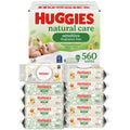 Huggies Natural Care Sensitive Baby Wipes, Unscented, 1 Pack, 56 Wipes