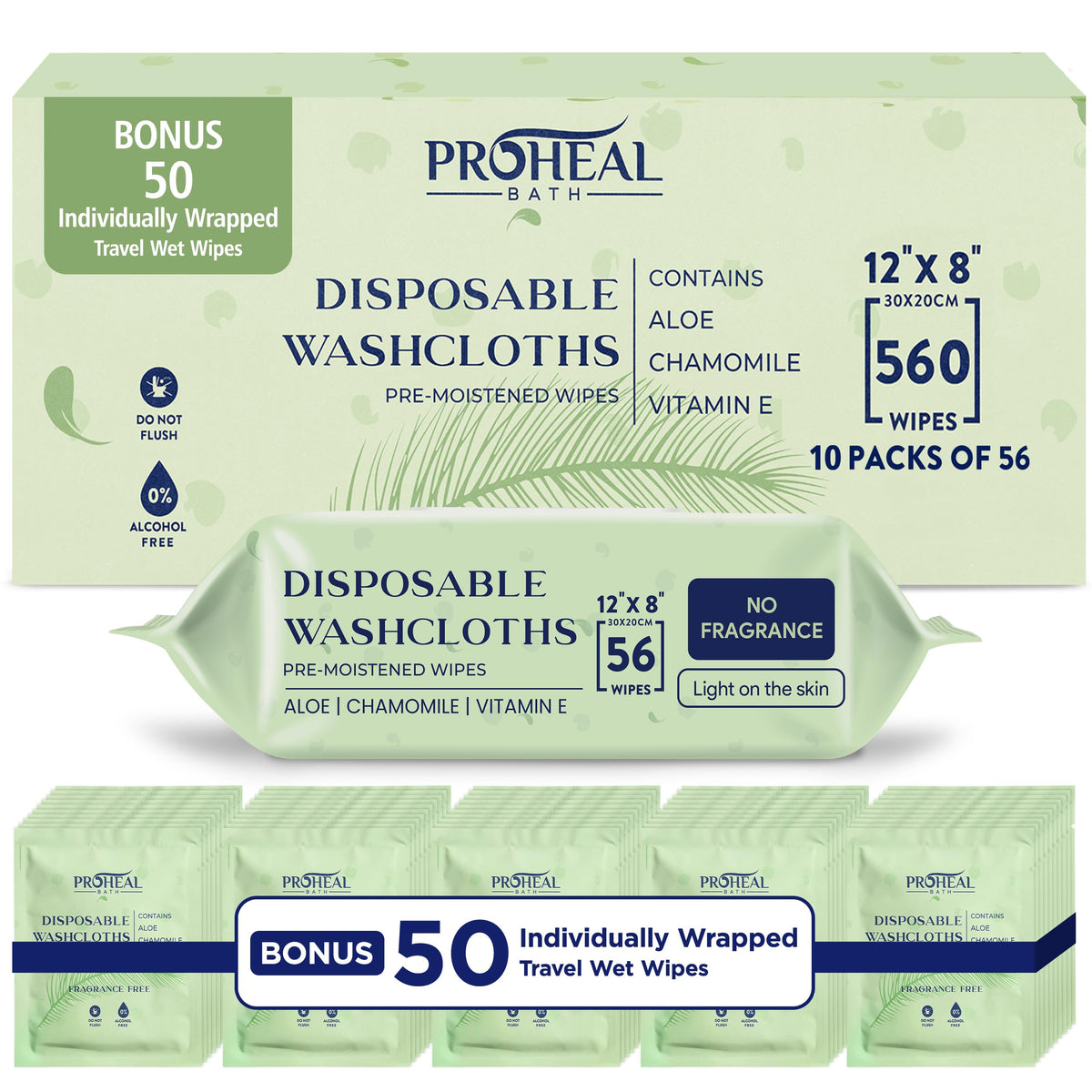 Adult Wet Wipes for Elderly, Extra Large Disposable Washcloths, 112 Count