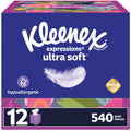 Kleenex Ultra Soft Facial Tissues, 8 Cube Boxes, 80 Tissues per Box