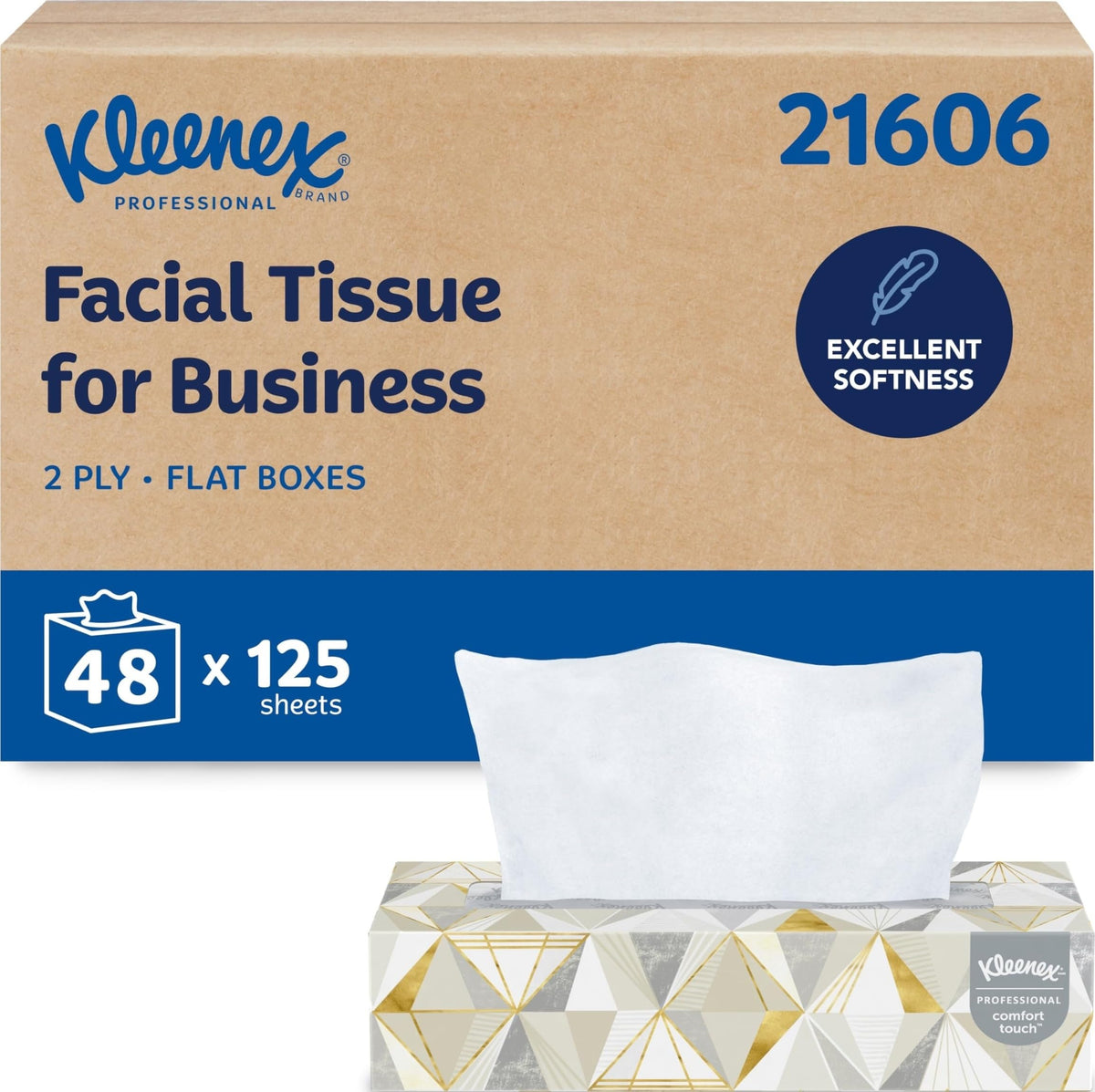 Kleenex Professional Facial Tissue, Bulk, 36 Boxes x 100 Tissues (21400)