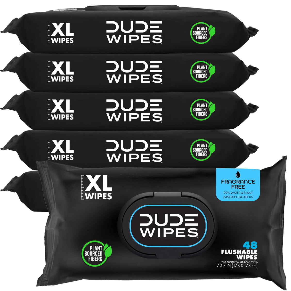 DUDE Wipes Shea BUTTer Adult Flushable Wet Wipes, Moisturizing, 144 Count