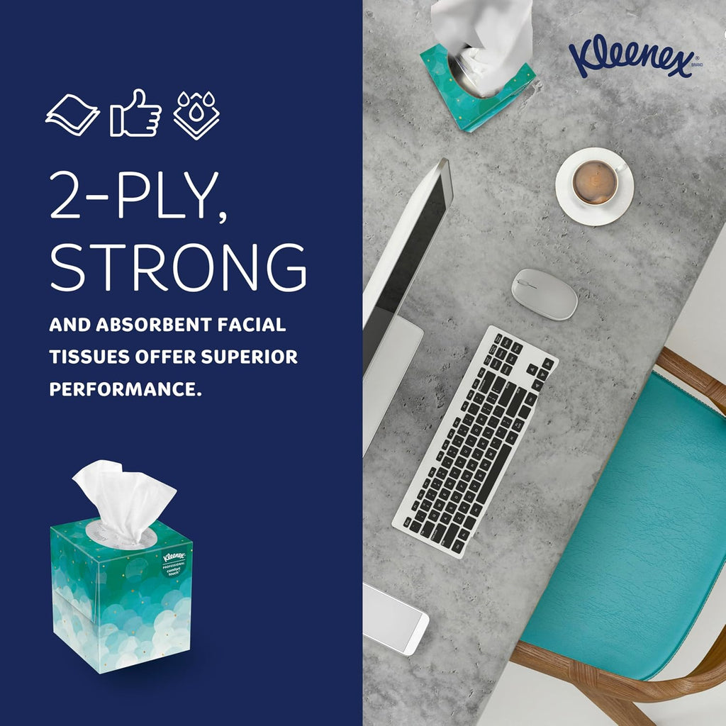Kleenex Professional Facial Tissue, Bulk, 36 Boxes x 90 Tissues (21270)