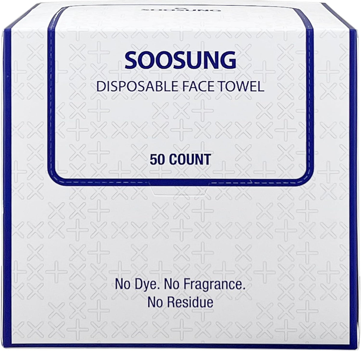 Disposable Facial Towels for Face Drying, Ultra Soft Single Use Face Towels for Sensitive Skin, Absorbent Facial Cleansing Towels for Home, Travel & Gym, Lightweight Dry Face Tissue, 50 Count, SOOSUNG