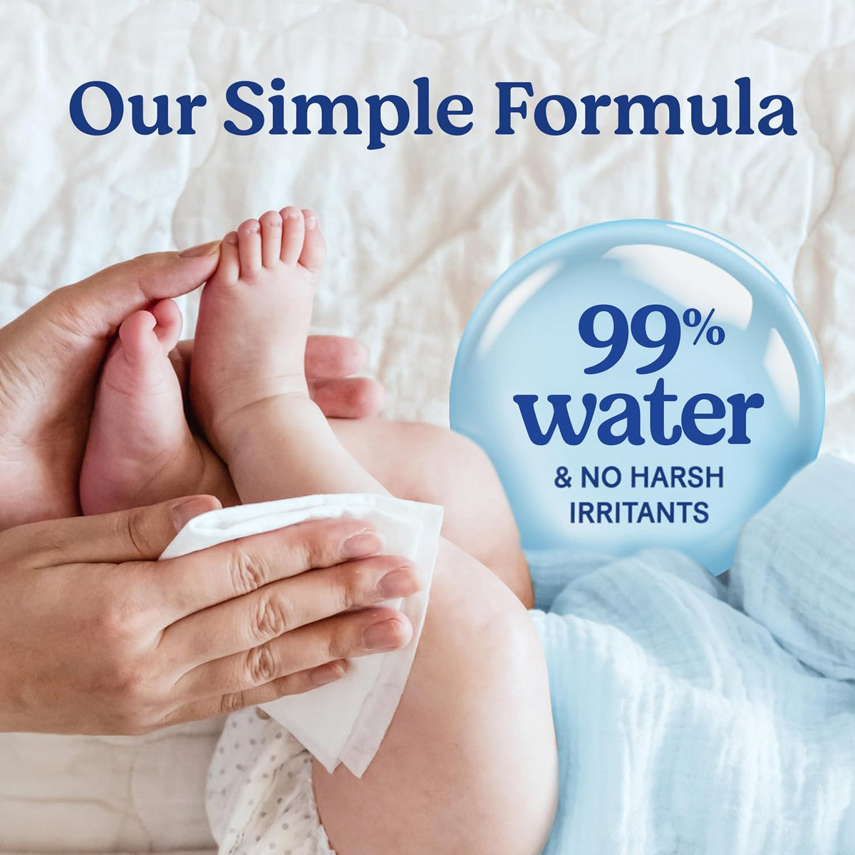 Huggies Skin Essentials Baby Wipes, 99% Water, 15 Packs, 840 Wipes