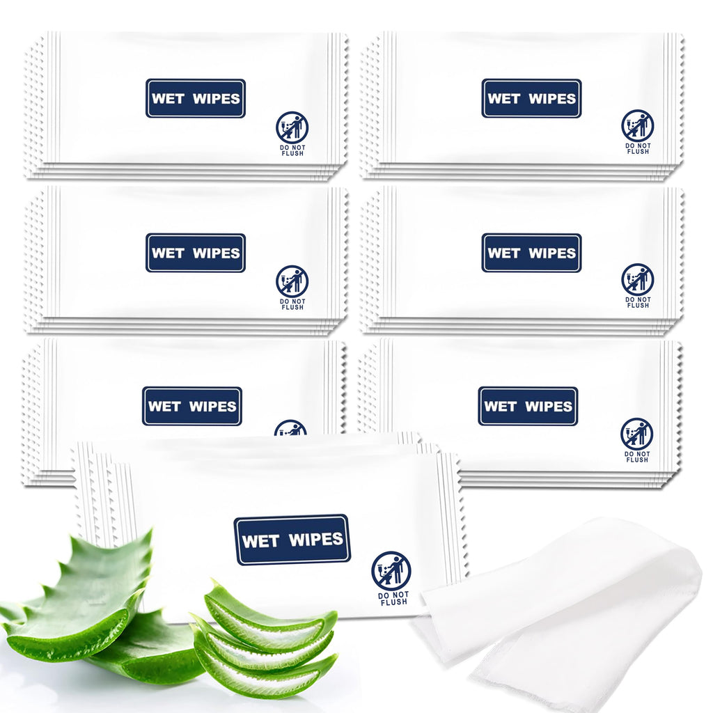 200 Pack Wet Wipes Individually Wrapped, Unscented Travel Hand Wipes