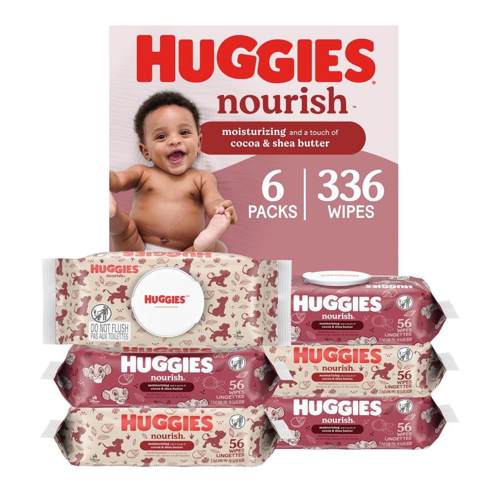 Huggies Nourish Scented Baby Wipes, 10 Packs, 560 Wipes