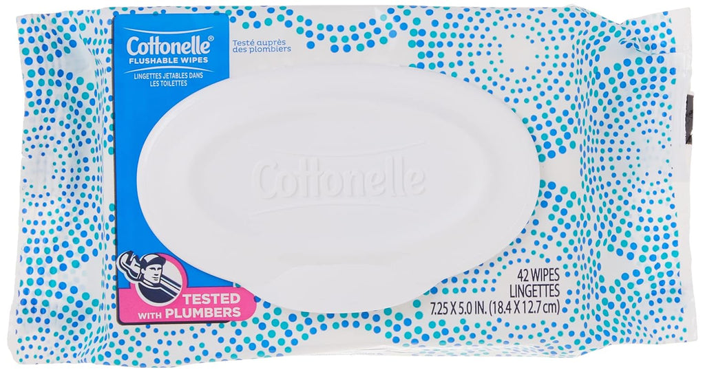 Cottonelle Freshcare Flushable Wipes, 42 Count (Pack of 4)