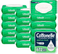 Cottonelle GentlePlus Flushable Wipes, 16 Packs, 42 Wipes per Pack