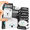 Impossibly Compact Travel Flushable Wipes - 99.5% Water and Aloe - Safe for Sensitive Skin & Hypoallergenic - Travel Essentials for Adults & Kids, Unscented, 8 Pack 48 Wipes