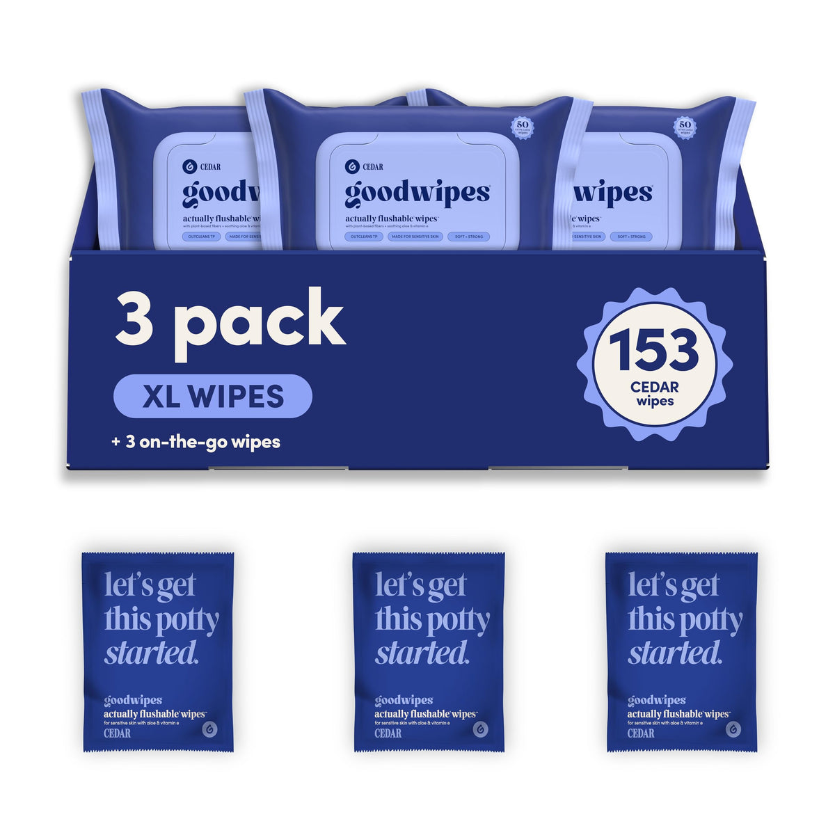 goodwipes Flushable Wipes - Variety, 200 Wipes (4 Pack)