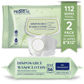 Adult Wet Wipes for Elderly, Extra Large Disposable Washcloths, 112 Count