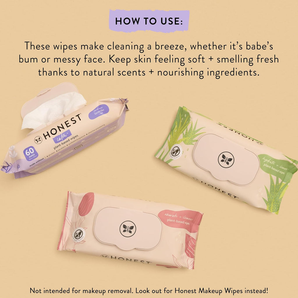 The Honest Company Scented Wipes, Hypoallergenic, Aloe Cucumber, 60 Count