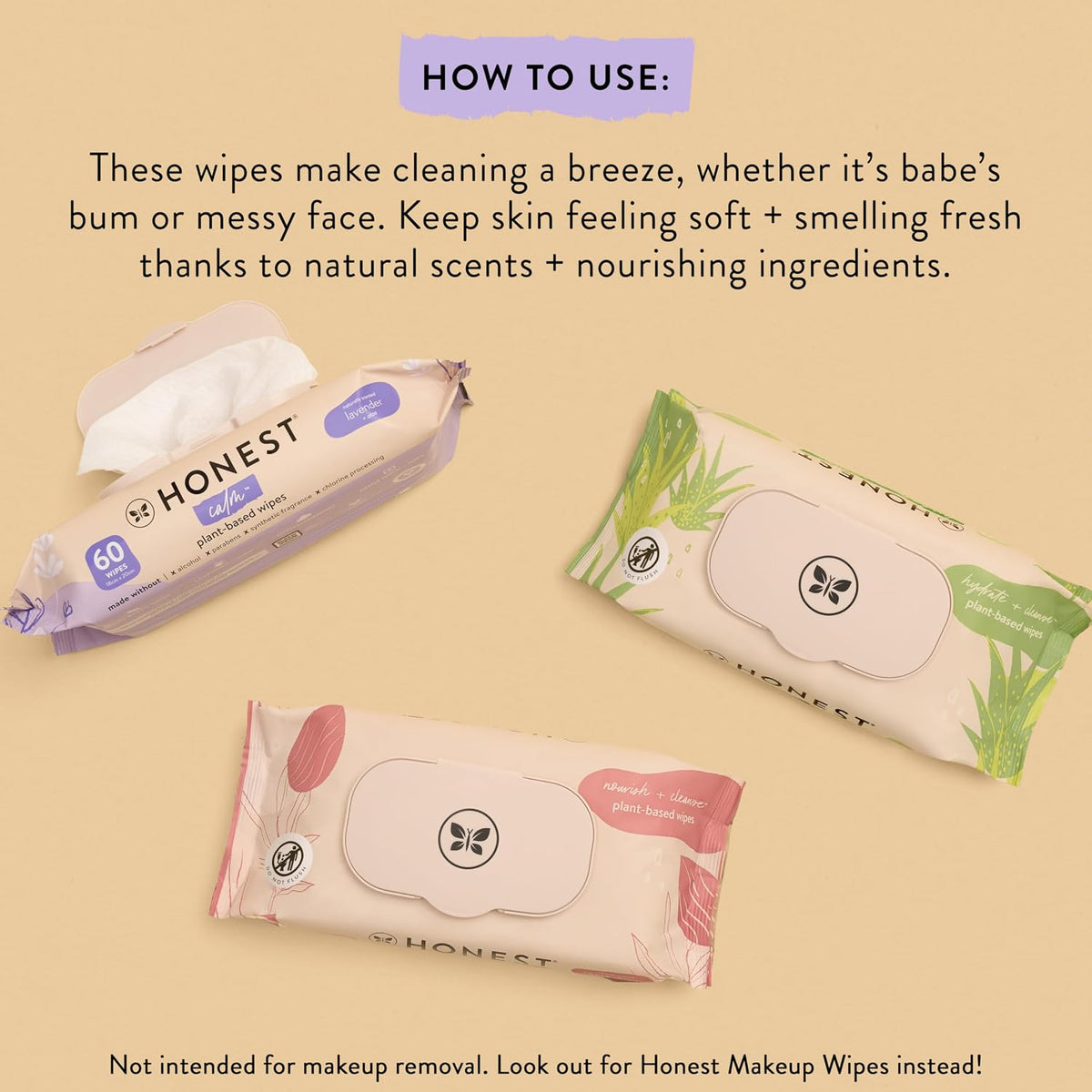 The Honest Company Scented Wipes, Hypoallergenic, Aloe Cucumber, 60 Count