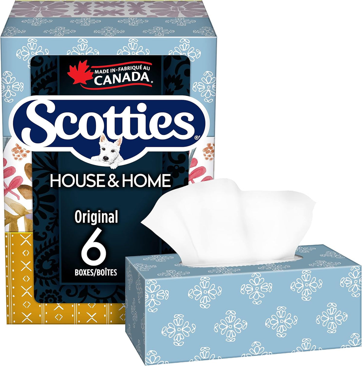 Scotties Facial Tissue, 2-ply, 126 sheets per box - 6 Pack (Canadian)