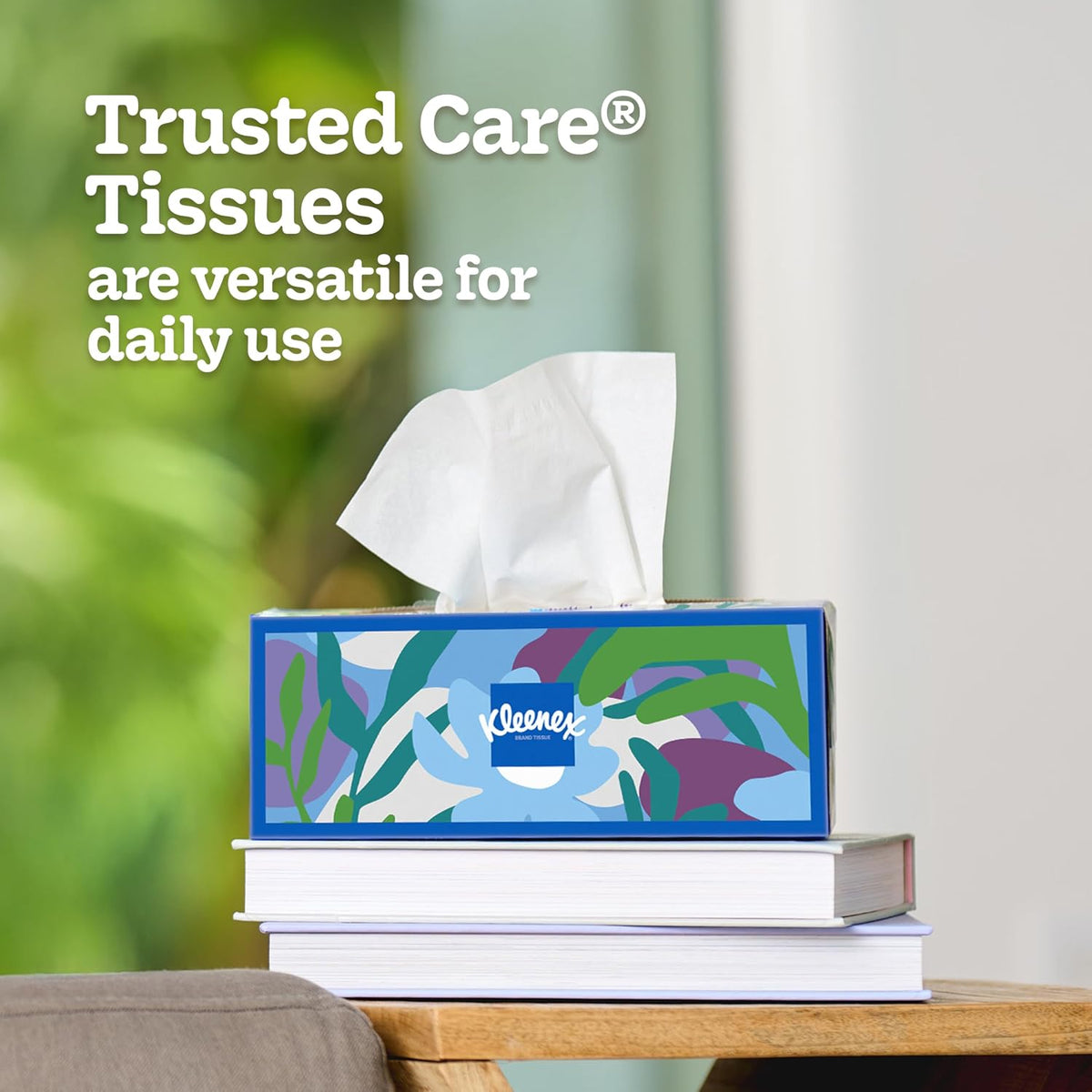 Kleenex Trusted Care Facial Tissues, 3 Flat Boxes, 160 Tissues per Box