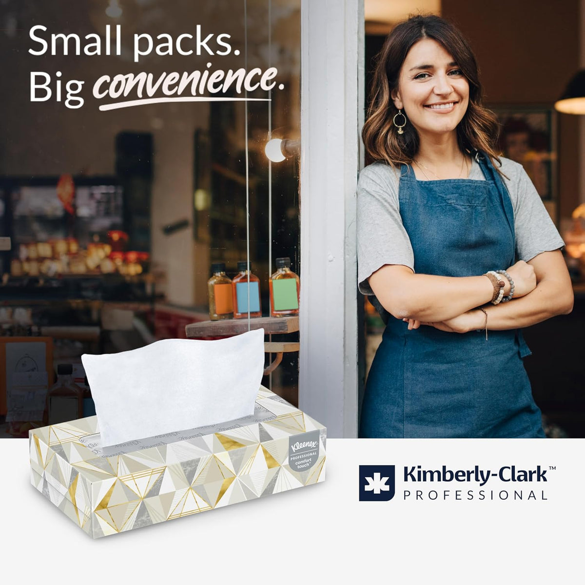 Kleenex Professional Facial Tissue, Bulk, 12 Boxes x 125 Tissues (03076)